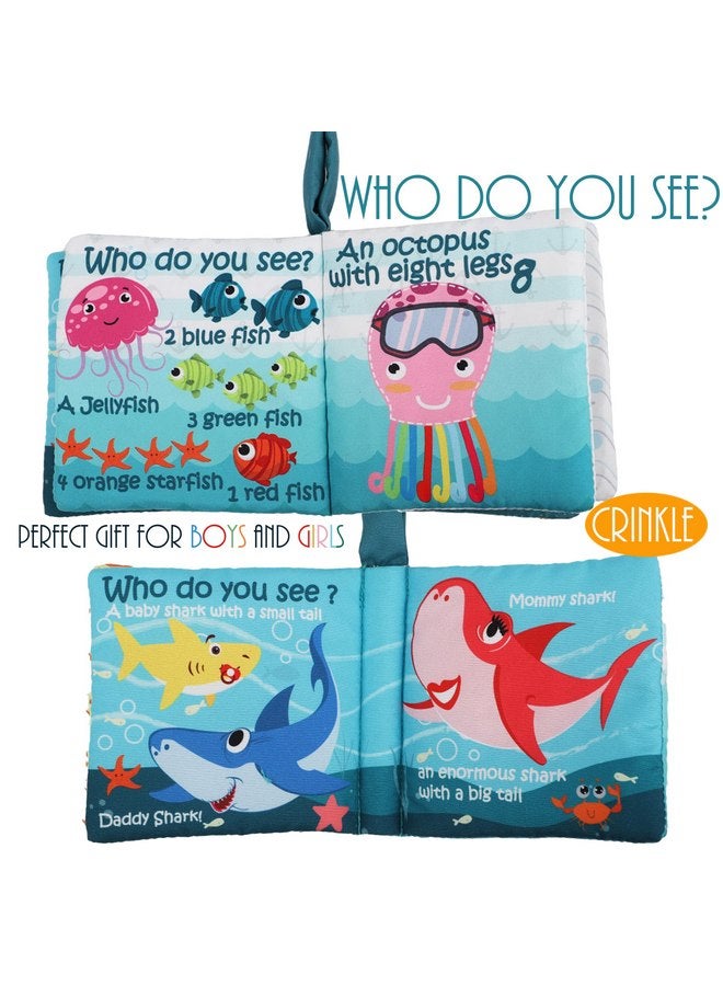 Bebe Mondo Baby Books Toys Gifts, Touch and Feel Cloth Crinkle Books for Babies,Infant Toddler Baby 0-3-6-12-18 Months,Early Learning Toys 6 to 12 Months 1-2 Years Old,Christmas Shower Gift for Boys Girls,6 PCS  - Image 2