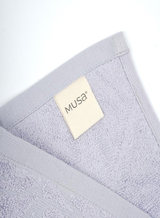 MUSA Banana Face Towels | 400 GSM Terry Face Towel Set of 4 with Free Bag | Super Soft & Ultra Absorbent Towels for Facewash | Face Towel for Women, Men (Misty Lilac) - Image 2