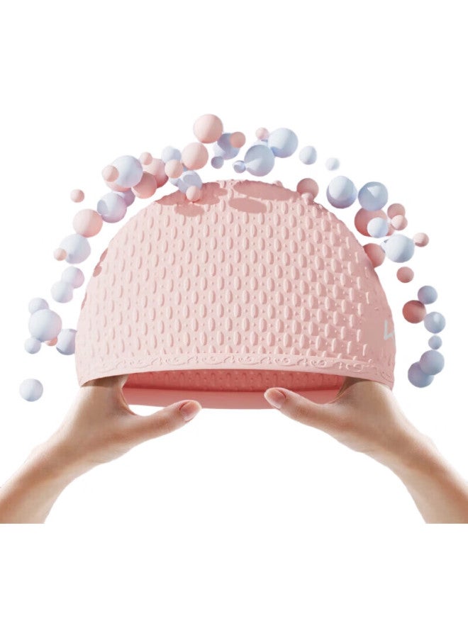 Keep Swimming Cap For Women, Large Size, Waterproof, Non-Binding, For Long Hair, Silicone Ear Protection, Adult Men'S Swimming Cap, 219 White - Image 2