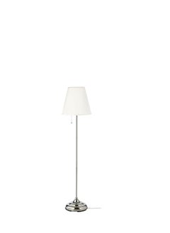 Floor lamp, nickel-plated/whiteAAA
