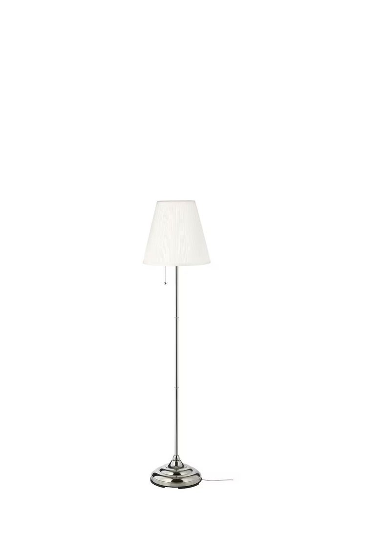 Generic - Floor lamp, nickel-plated/whiteAAA - Image 1