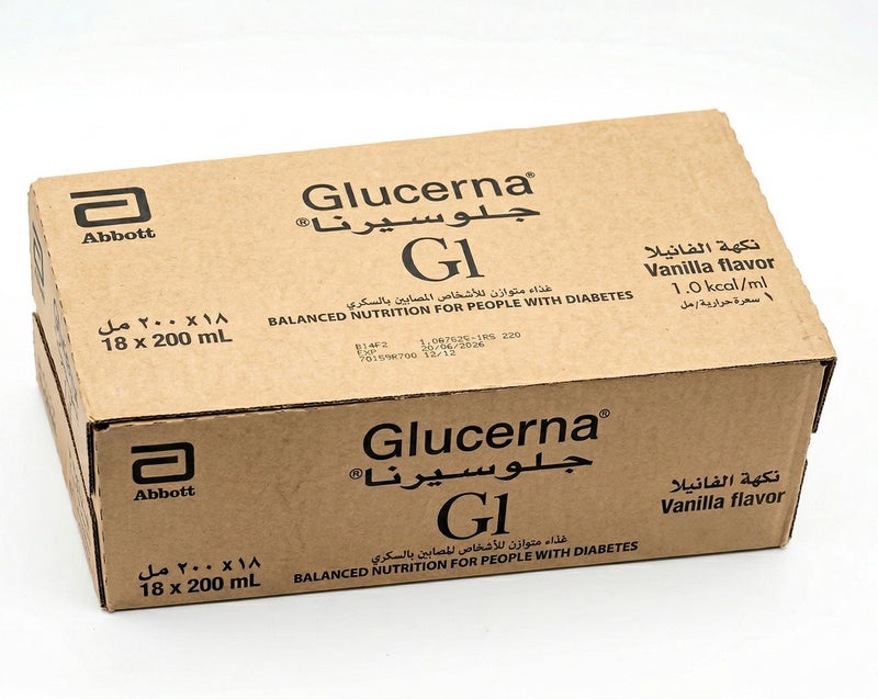 Glucerna G1 Liquid Vanilla Flavor – Dietary Supplement for Diabetics – Economy Pack of 18 x 200ml Bottles | Slow-Release Energy System to Maintain Blood Sugar Levels | Meal Replacement or Dietary Supplement - Image 2