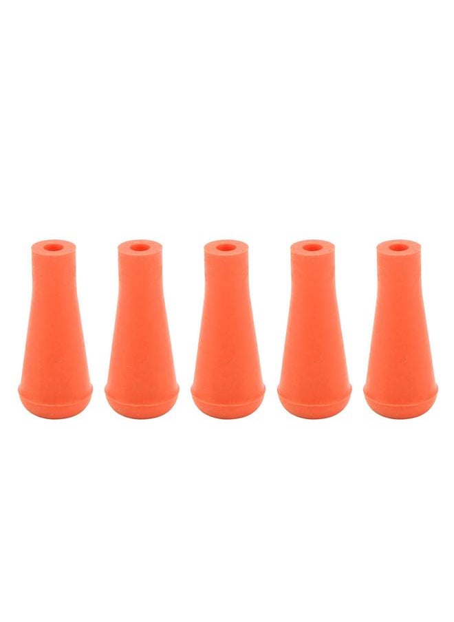 Thoraya - 5Pcs 6mm Archery Arrow Tips Soft Rubber Arrowheads Rubber Blunt Point Broad Heads for Hunting Shooting Arrows Training Equipment Orange - Image 1