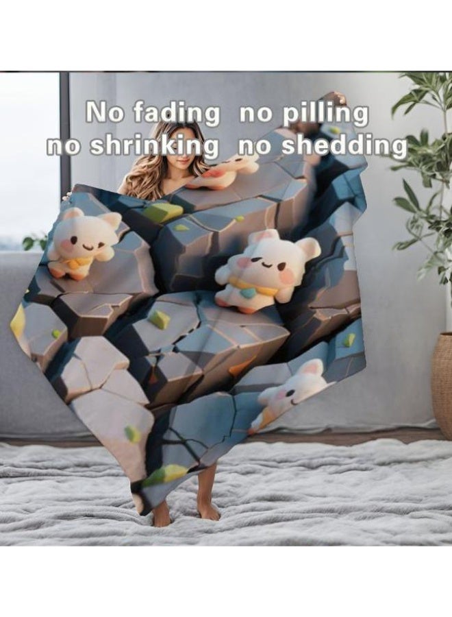 general Baby and children's cartoon flannel thin blanket (warm and comfortable, suitable for sleep, game use) 70cm*100cm - Image 5