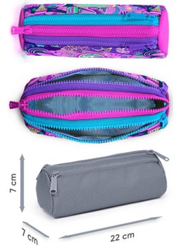 CORAL HIGH Graffiti Patterned Girl Thermal Insulated Lunch Bag and Pencil Case Set  - Image 3
