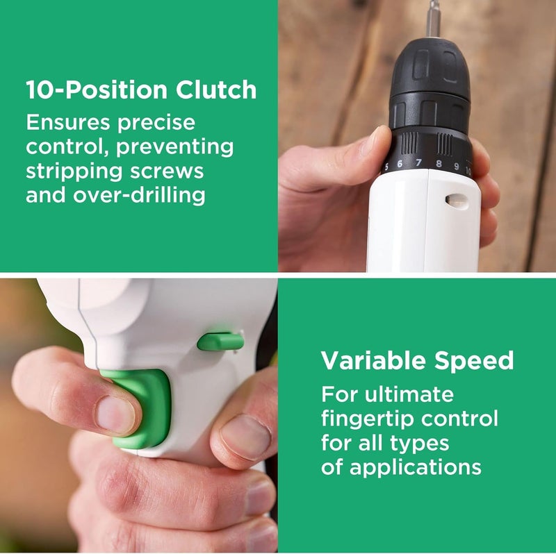 بلاك اند ديكر طقم مثقاب ريفايفا ١٢ فولت مع ٨٠ قطعة ملحقات، صندوق أدوات صديق للبيئة للتخزين ١٢.٥ بوصة، Revdd12Astb-Gb - Image 3