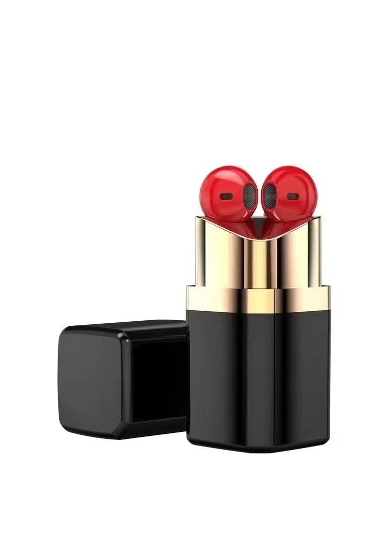 GULFLINK Luxury Fashion Design Lipstick Earbuds Pink - Image 3