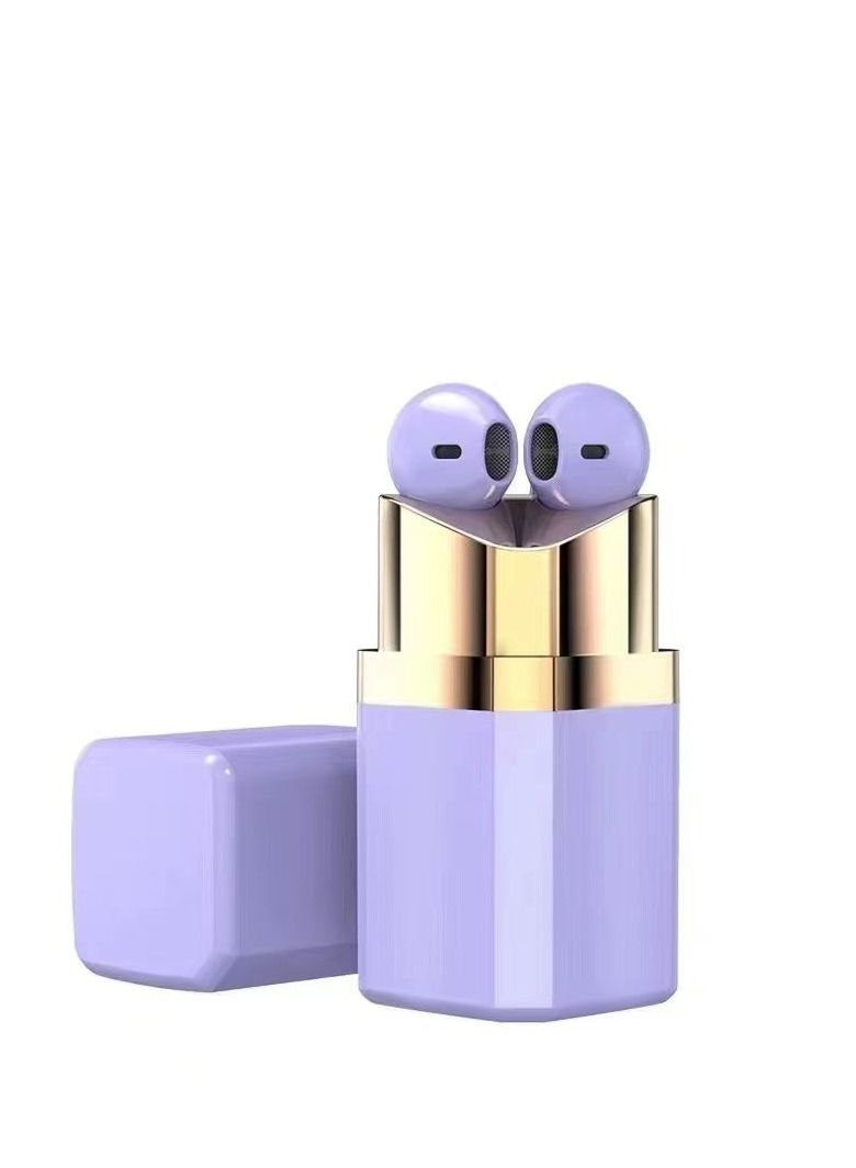 GULFLINK Luxury Fashion Design Lipstick Earbuds Pink - Image 2