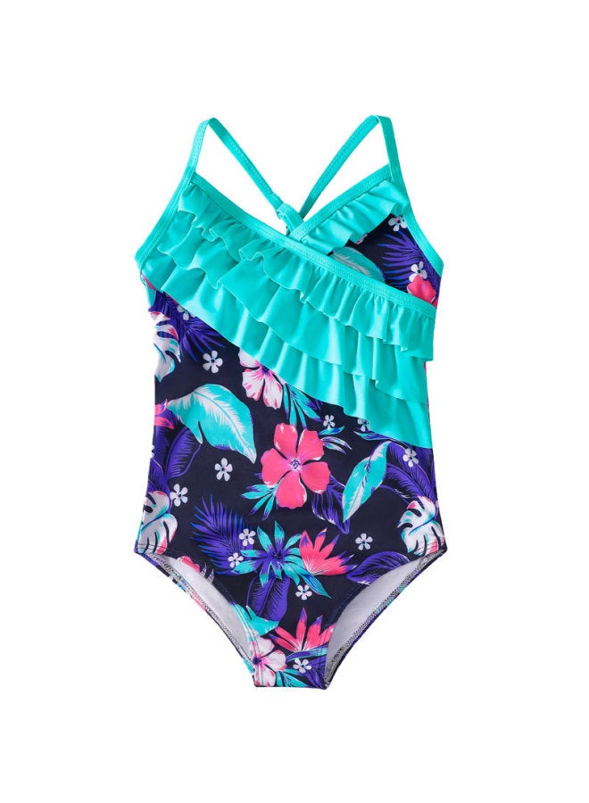 2023 Girls' Swimwear Girl's Ruffled Swimwear Quick-drying Children's Swimwear-Color:YY 151-7- - Image 3