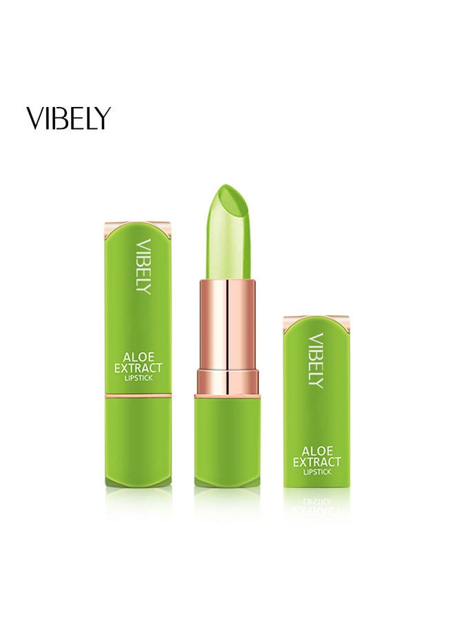 Vibely Aloe Vera Lipstick Lips Moisturizer Long Lasting Nutritious Lip Balm Magic Temperature Color Change Lip  - Image 3