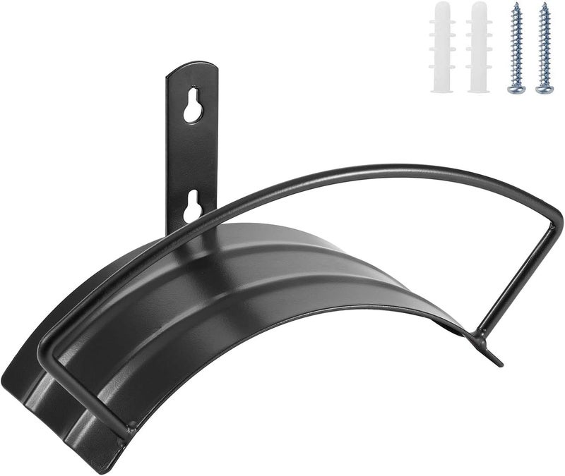 Eastrans Wall Mount Garden Hose Holder, Heavy Duty Water Hose Holder Easily Holds Up to 125 Feet 3/4’’ Hose, Solid Metal & Rust-Free, Perfect Garden Hose Storage for Outside Yard Lawn,Black - Image 1