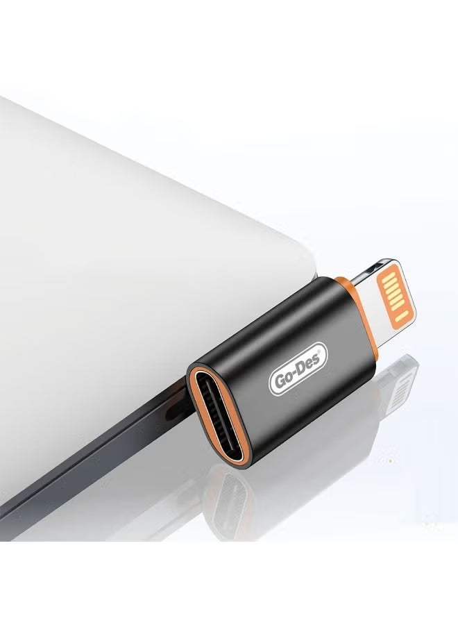 جو-ديز GD-CT064 PD 20W Fast Charging & Audio Convert Adapter – Dual Function USB-C Adapter for Charging and Music Playback, Compatible with Smartphones, Tablets, and iPads, Compact Design, High-Speed Power Delivery & Clear Audio - Image 3