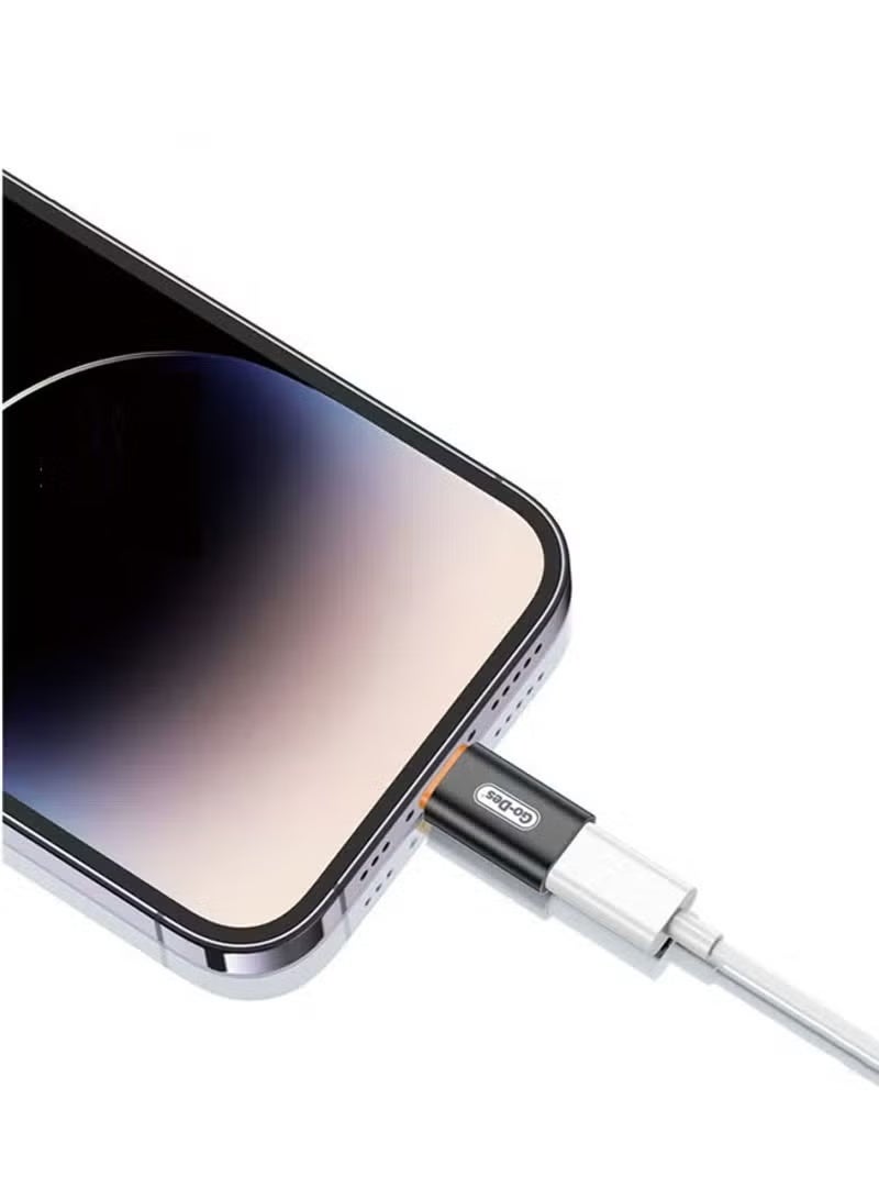 جو-ديز GD-CT064 PD 20W Fast Charging & Audio Convert Adapter – Dual Function USB-C Adapter for Charging and Music Playback, Compatible with Smartphones, Tablets, and iPads, Compact Design, High-Speed Power Delivery & Clear Audio - Image 2