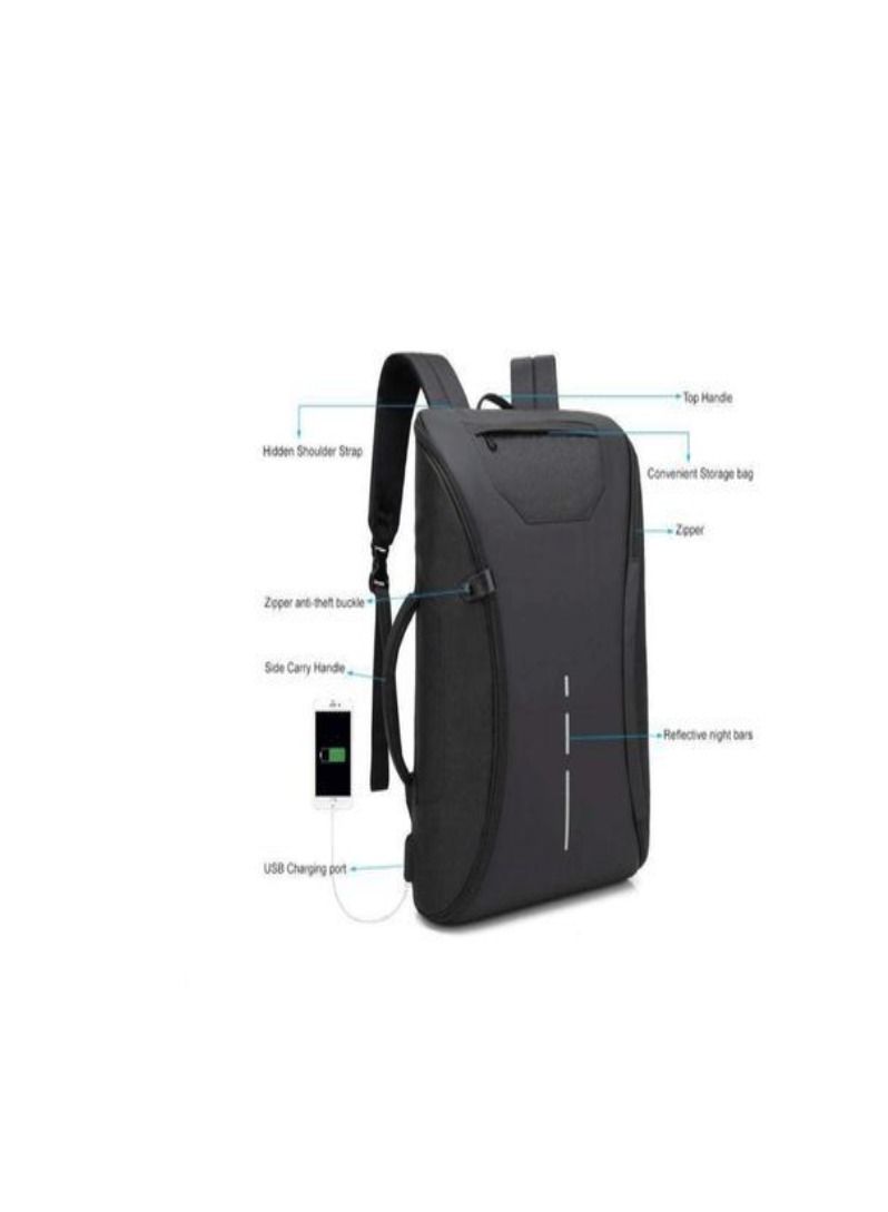 Top Design Bag 360 Degree Open Anti-Theft Design For Travel & Trip Bag+USB PORT-(15.6inch)  - Image 3