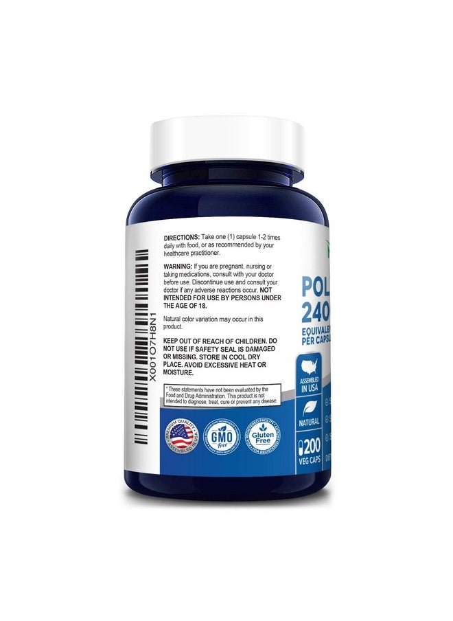 NusaPure - Polypodium Leucotomos Extract 2400Mg 200 Veggie Capsules (Vegetarian Nongmo & Glutenfree) - Image 1
