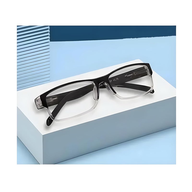 FREDDY Reading Glasses Set, Pack of 2, Full-Rim Spring Temple Design, Black/Clear Frame, Multiple Powers Available - Image 5