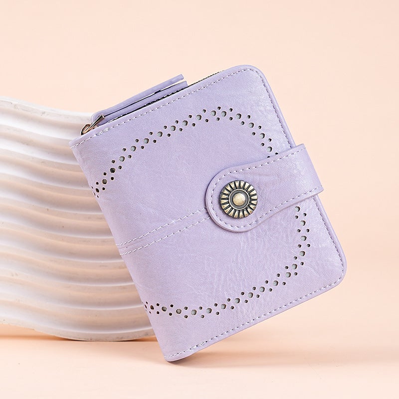 Multifunctional Solid Color PU Leather Wallet, RFID Blocking Design Portable Daily Storage Purse for Cards Cash Coin Business Use - Image 2