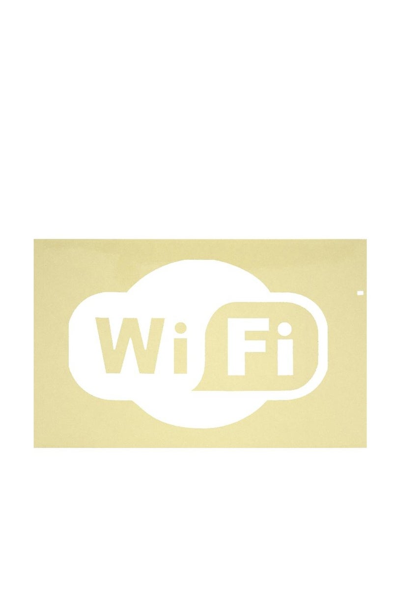 Self Adhesive Sign "WIFI" English White