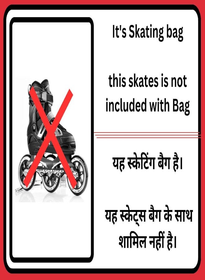ADMARK Skating Bag for Roller Skates | Inline Skates Sports Bag & Travel Bag for Men/Women/Kids/Boys/Girls Skating Backpack with Printed Design. - Image 5