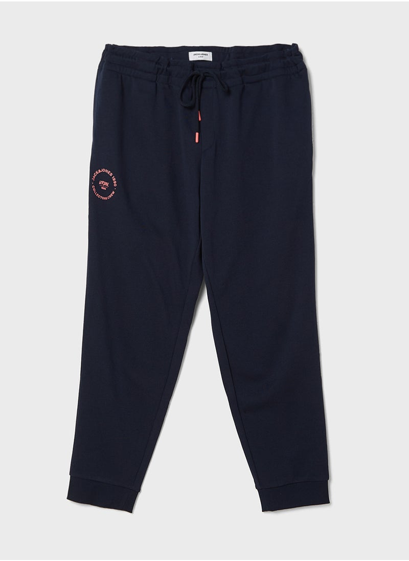 JACK & JONES - Plus Size Drawstring Pocket Detail Sweatpants - Image 1
