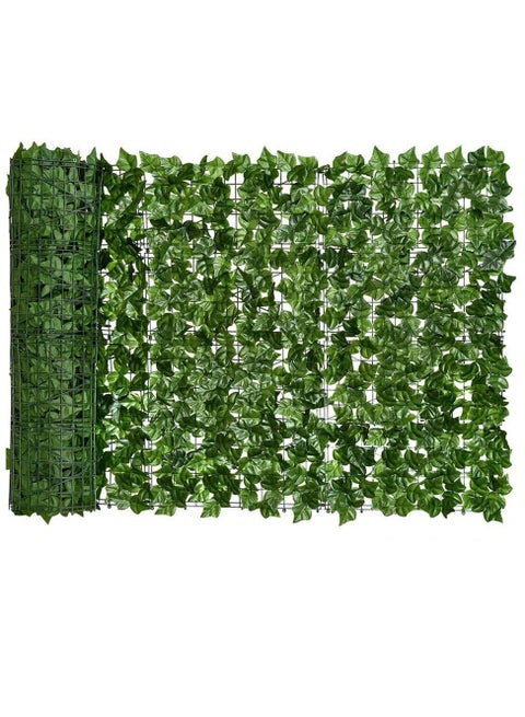 جدار اصطناعي العشب اللبلاب شاشة الخصوصية حديقة سياج الأشعة فوق البنفسجية المحمية الخضرة جدار خلفية تحوطات اصطناعية النباتات 100x400 سنتيمتر