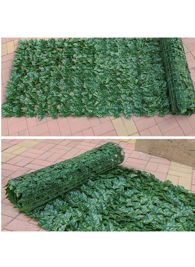 LINGWEI Artificial Wall Grass Ivy Screen Privacy Garden Fence UV Protected Greenery Wall Backdrop Artificial Hedges Plants 100x400cm  - Image 3