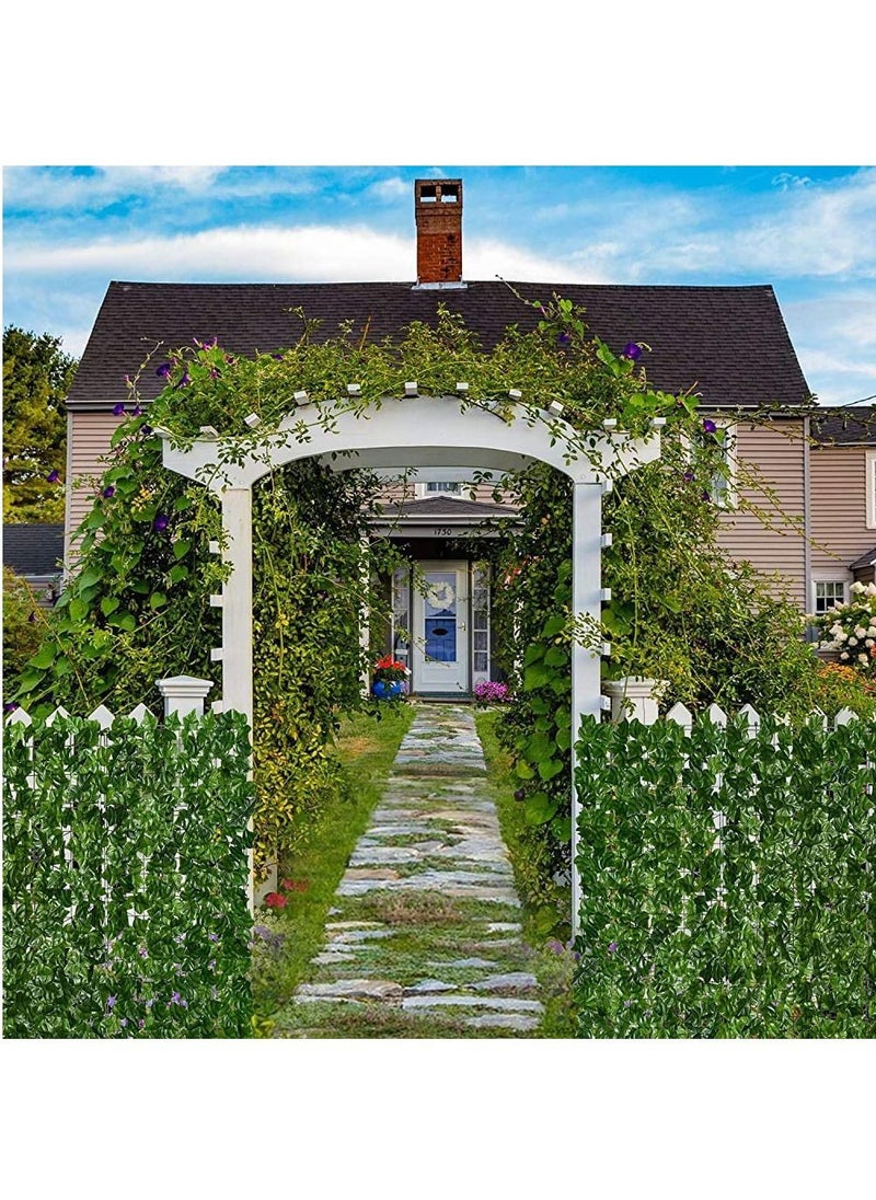 LINGWEI Artificial Wall Grass Ivy Screen Privacy Garden Fence UV Protected Greenery Wall Backdrop Artificial Hedges Plants 100x400cm  - Image 4