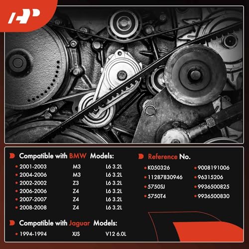 A-Premium APremium Serpentine Belt 3264 In For BMW E46 Series M3 20012006 32L E36 Series Z3 2002 32L Z4 20062008 32L Jaguar XJS 1994 60L - Image 3