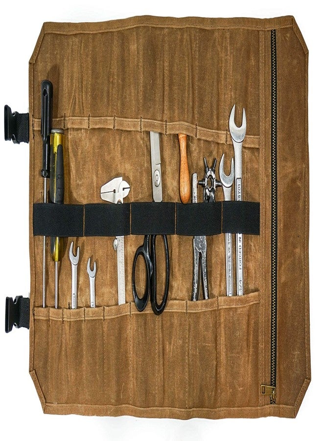 Readywares Tool Roll Bag With 18 Pockets and Pouch with Heavy Duty YKK Zipper - Image 4
