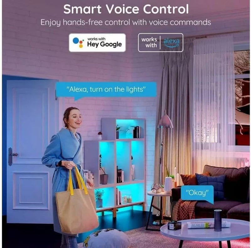 جوفي أضواء LED ملونة من Govee، طولها 5 أمتار - Image 4