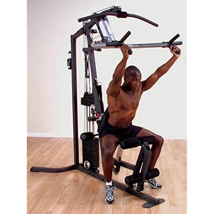 rayihni جيم منزلي Body Solid Exm1700S G3S مع وزن 160 رطل، رمادي/أسود - Image 3