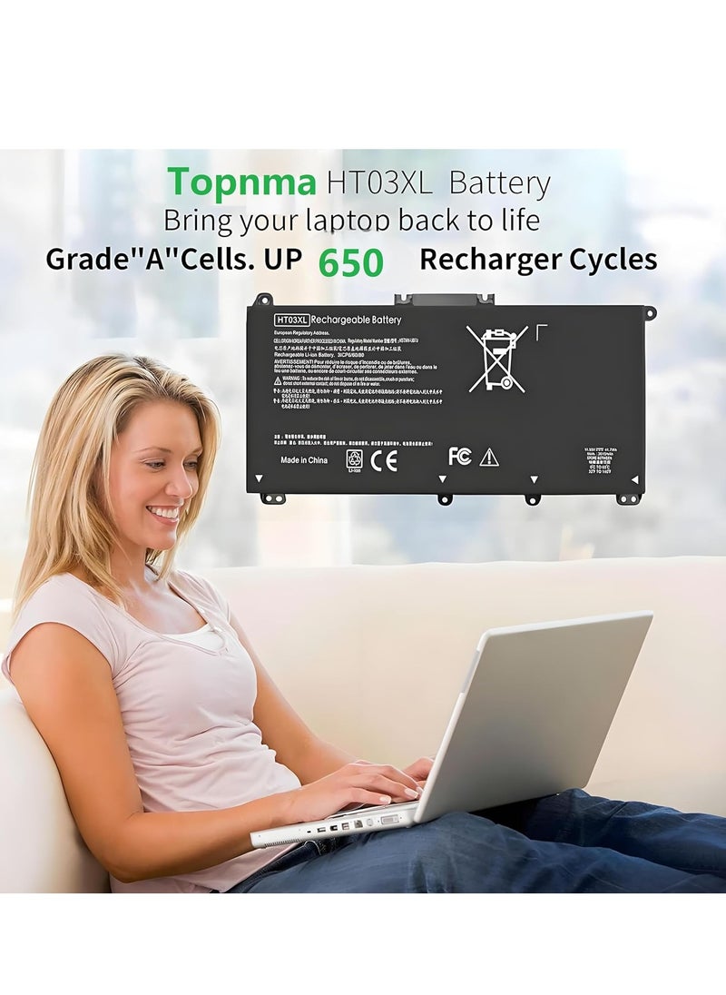 Generic HP Pavilion HT03XL Laptop Battery L11119-855 15-DA 15-DB 15-DW 15-CS 15-DY 17-by 17-CA -da0014dx 15-cs005 3 cl 3cl 3cl 15-dw0043dx 15t-dw100 15z-cw100 11.55v lithium  - Image 3