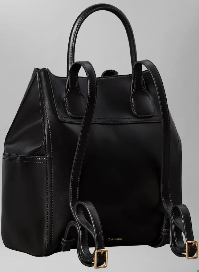 CALVIN KLEIN Monogram Drawstring Backpack