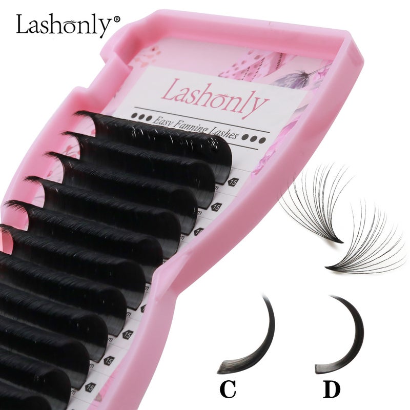 Exclusive Lashonly 0.03/0.05 One-Second Blooming Grafted False Eyelashes Easy to Bloom Dense Eyelashes - Image 5
