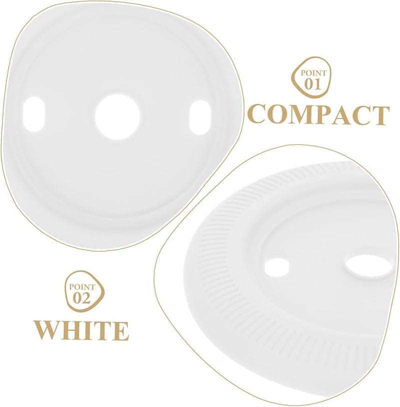 White Silicone Wall Plate Cover For Smart Thermostat Wall Mount - Image 5