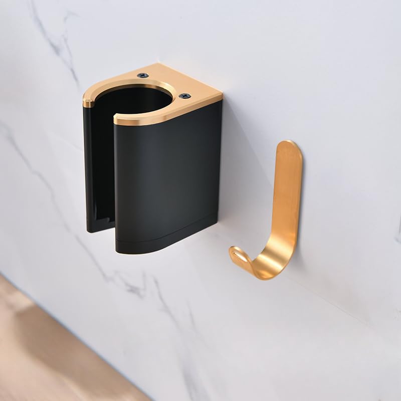 GENCAM Wall Mounted Holder Compatible with Dyson Airstrait Straightener, Metal Organizor Storage Rack Suitable for Airstrait Straightener, Wall Mount Shelf for Airwrap/Corrale Hair - Image 2