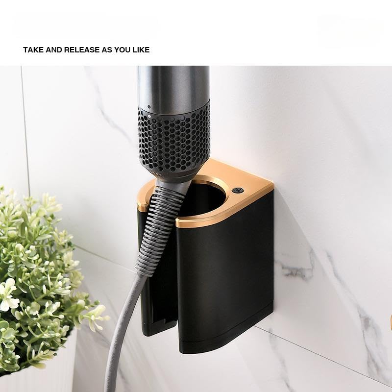 GENCAM Wall Mounted Holder Compatible with Dyson Airstrait Straightener, Metal Organizor Storage Rack Suitable for Airstrait Straightener, Wall Mount Shelf for Airwrap/Corrale Hair - Image 5