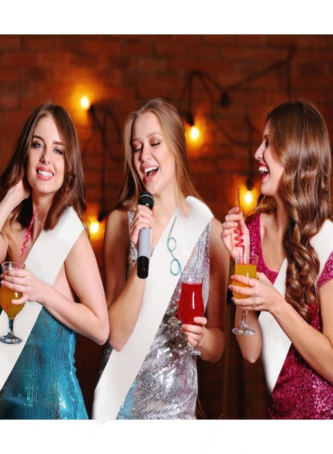 ACO-UINT 16Pcs White Sash Blank Sashes Satin Sashes Custom Sash for Pageants Graduation Birthday Prom Court Senior Bride to Be Party Accessory - Image 4