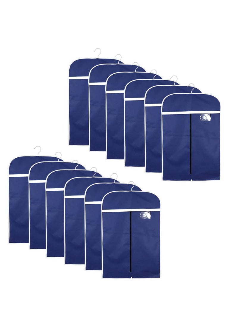 AARON INC AARON INC Non Woven 12 Pieces Foldable Coat Cover Suit Cover Blazer Cover Blue NWSC0129534  - Image 1