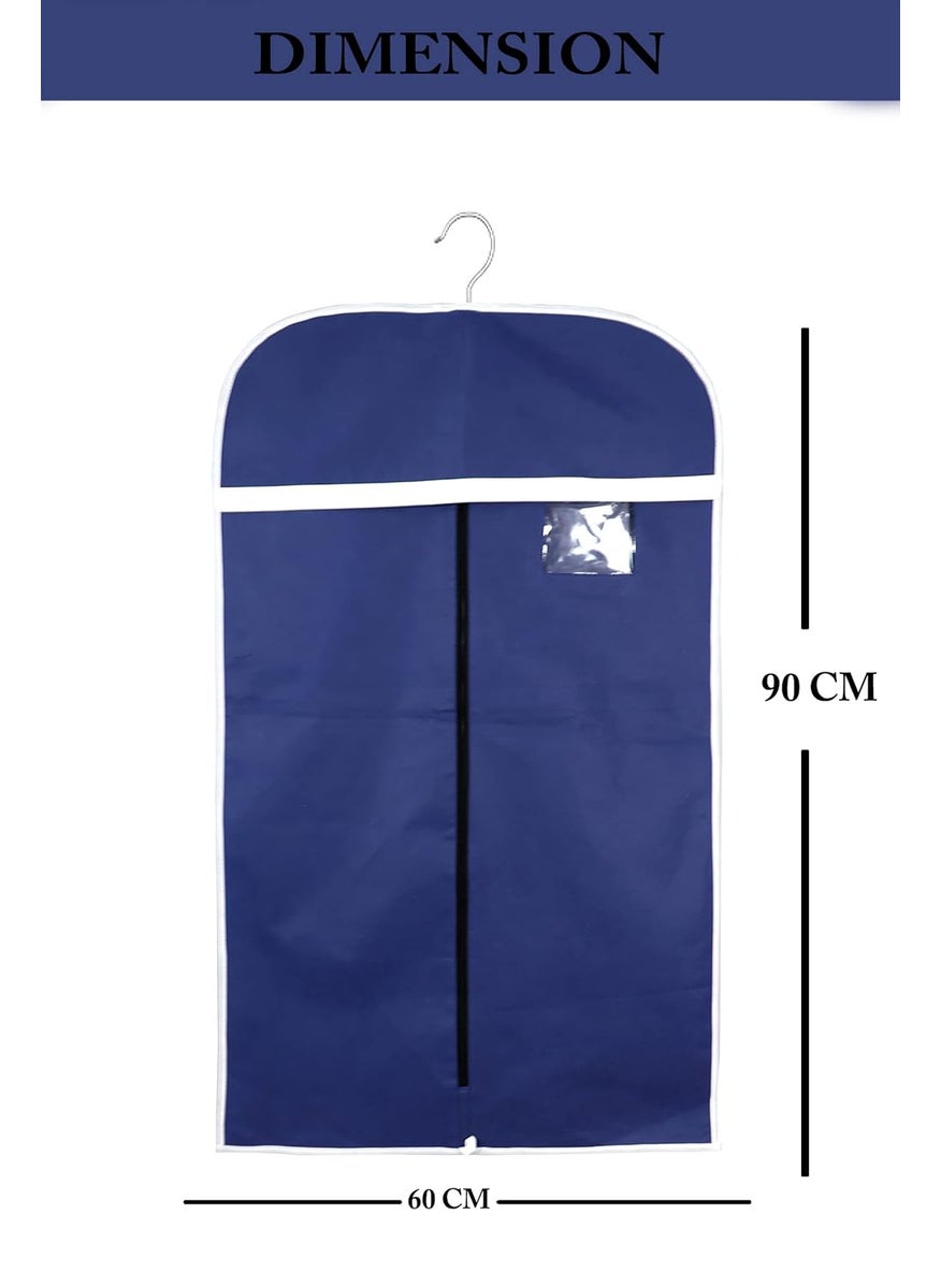 AARON INC AARON INC Non Woven 12 Pieces Foldable Coat Cover Suit Cover Blazer Cover Blue NWSC0129534  - Image 4