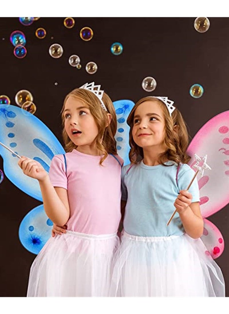 Butterfly Wings Dress Up Fairy Wings for Girls Princess Costumes Accessories Birthday Party Fairy Festival Rave Dress Up - Image 4