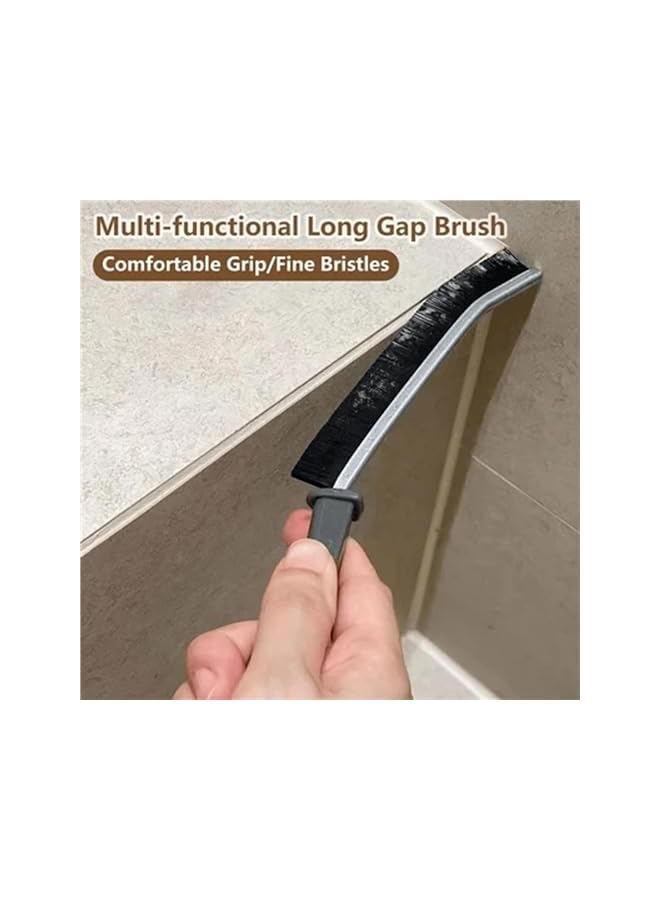 promass (4PCS) Gap Cleaning Brush, New Multifunctional Crevice Gap Cleaning Brush, Crevice Gap Cleaning Brush Tool, Hand-Held Groove Cleaning Brush for Window Rails, Bathroom, Kitchen - Image 2