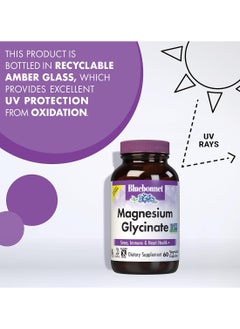 Bluebonnet Nutrition Magnesium Glycinate 400 Mg Maximum Absorption Mineral Complex Supports Energy Production And Enzyme 60 Veggie Capsules  - Image 5