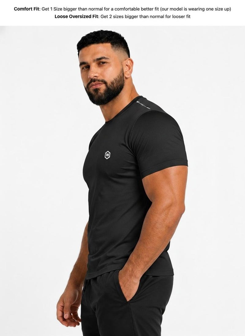 بريما إيس رجالي T-Shirt عشاق الجيم لاكشري Black - Image 3