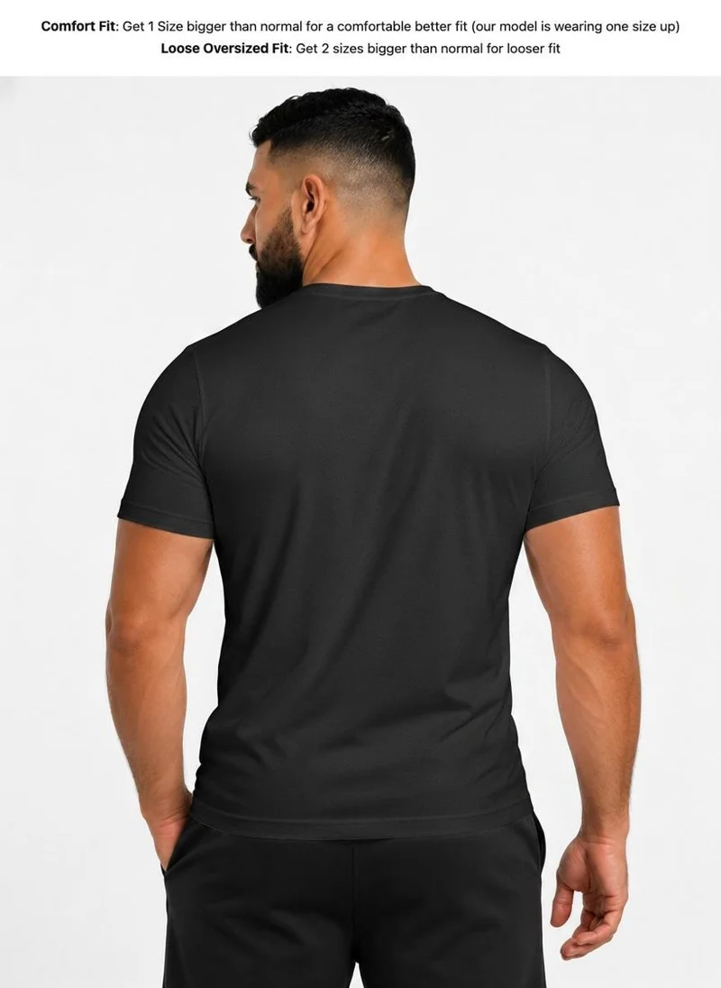 بريما إيس رجالي T-Shirt عشاق الجيم لاكشري Black