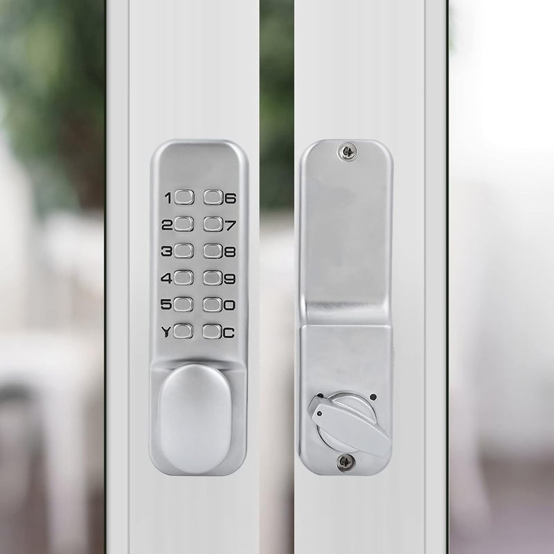 klarako Mechanical Combination Lock, Keyless Entry Door Lock 1‑11 Digits Code Keypad Deadbolt Sliding Door Passsword Security Combination Lock for Home Gate Kitchen Office Balcony - Image 5