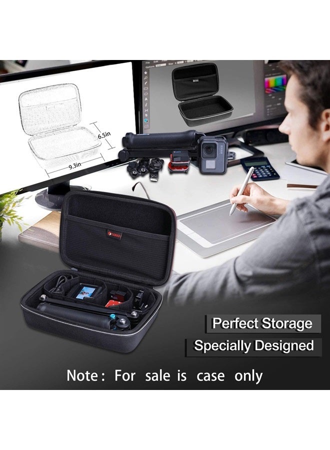 XANAD Hard Case for GoPro Hero 11/10 /9/8 / 7/6 / 5 / MAX or Insta360 GO 3 Waterproof Digital Action Camera,Fit 8.5'' X 5.5'' X 2'' Camera,with 4 Moveable Dividers - Image 4
