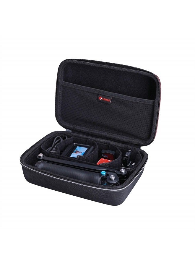 XANAD Hard Case for GoPro Hero 11/10 /9/8 / 7/6 / 5 / MAX or Insta360 GO 3 Waterproof Digital Action Camera,Fit 8.5'' X 5.5'' X 2'' Camera,with 4 Moveable Dividers - Image 1