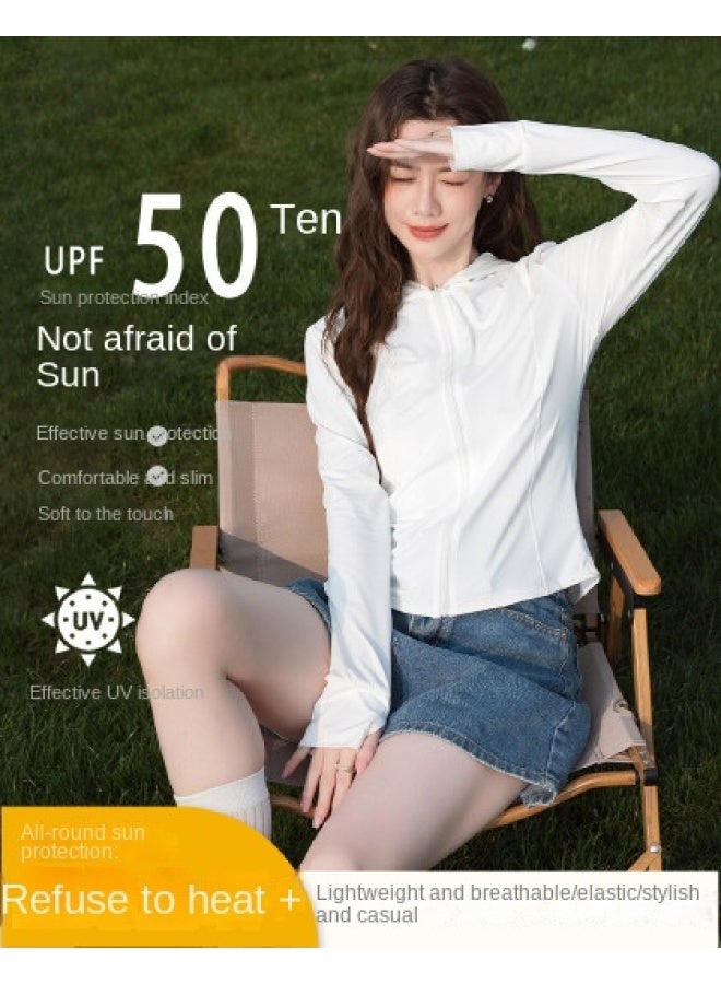 Baleno Women's Lightweight Breathable Sun Protection Jacket With High Elasticity Upf50+ Uv Protection Open Front Cardigan For Outdoor Commuting - Image 1