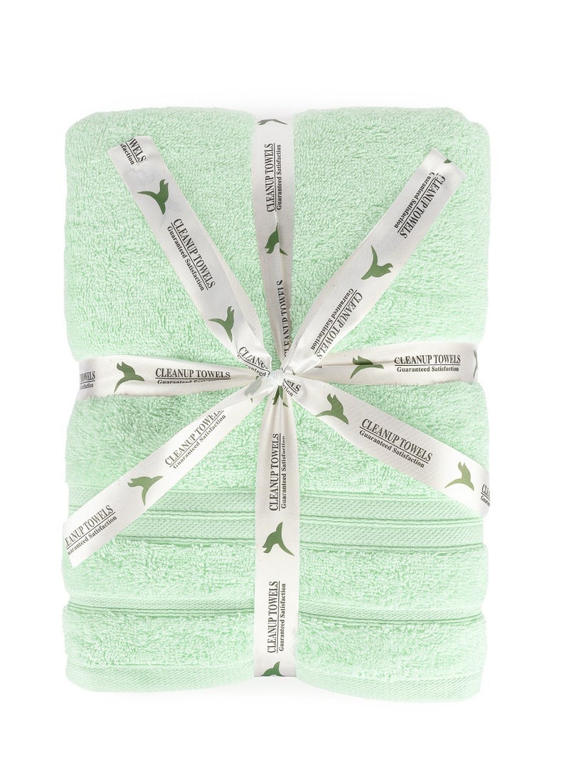 CLEANUP TOWELS CLEANUP TOWELS Set Of 04 Bath Towels 70cm x 130cm, 550 GSM Premium Combed Quality 100% Cotton, Highly Absorbent Bathroom Towels For Home, Shower and Hotels. Perfect For Daily Use…  - Image 4